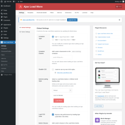 Page screenshot: Ajax Load More