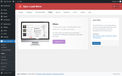 Page screenshot: Ajax Load More → Filters
