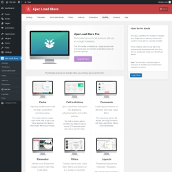Page screenshot: Ajax Load More →  Go Pro