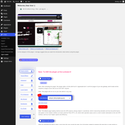 Page screenshot: wpjsloader &lsaquo; Test site &mdash; WordPress