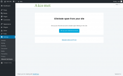 Page screenshot: Akismet Anti-Spam &lsaquo; Test site &mdash; WordPress