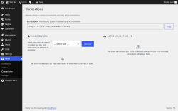 Page screenshot: Albert &rarr; Connections