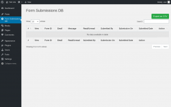 Page screenshot: Form Submissions DB