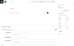 Page screenshot: Add Post ‹ Test site — WordPress