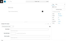 Page screenshot: Add Page ‹ Test site — WordPress