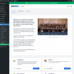 Page screenshot: All in One SEO → About Us