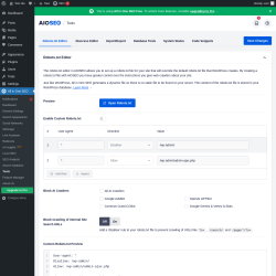 Page screenshot: All in One SEO &rarr; Tools