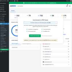 Page screenshot: All in One SEO &rarr; Link Assistant