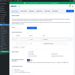 Page screenshot: All in One SEO &rarr; Tools