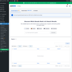 Page screenshot: All in One SEO &rarr; AI Suite&nbsp;NEW!