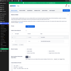 Page screenshot: All in One SEO &rarr; Tools