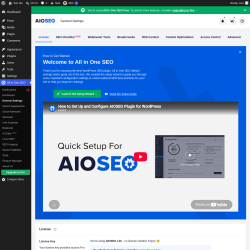 Page screenshot: All in One SEO &rarr; General Settings
