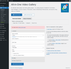 Page screenshot: Video Gallery
