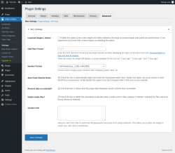 Page screenshot: Video Gallery → Settings → Advanced