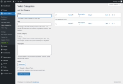 Page screenshot: Video Gallery → Video Categories