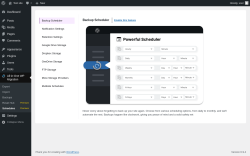 Page screenshot: All-in-One WP Migration &rarr; SchedulesPremium
