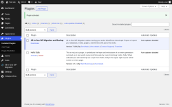 Page screenshot: Plugins &lsaquo; Test site &mdash; WordPress