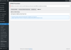 Page screenshot: WP Security &rarr; SPAM Prevention &rarr; BBPress