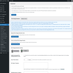 Page screenshot: WP Security &rarr; Scanner