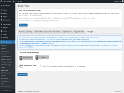 Page screenshot: WP Security &rarr; Brute Force &rarr; Honeypot