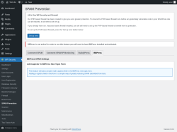 Page screenshot: WP Security &rarr; SPAM Prevention &rarr; BBPress