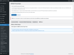 Page screenshot: WP Security &rarr; SPAM Prevention &rarr; BBPress