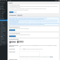 Page screenshot: WP Security &rarr; Scanner