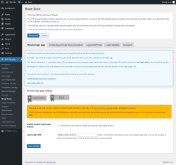 Page screenshot: WP Security &rarr; Brute Force