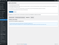 Page screenshot: WP Security &rarr; Spam Prevention &rarr; BuddyPress