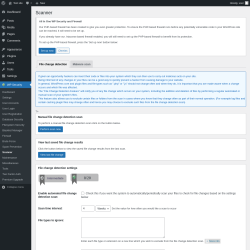 Page screenshot: WP Security &rarr; Scanner