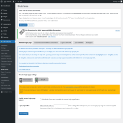 Page screenshot: WP Security &rarr; Brute Force