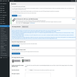 Page screenshot: WP Security &rarr; Scanner