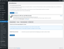 Page screenshot: WP Security &rarr; Miscellaneous &rarr; Frames