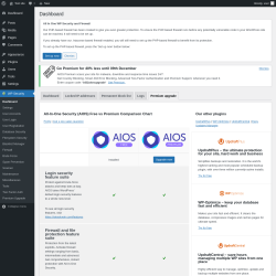 Page screenshot: WP Security &rarr; Premium Upgrade