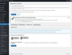 Page screenshot: WP Security &rarr; Filesystem Security &rarr; WP file access