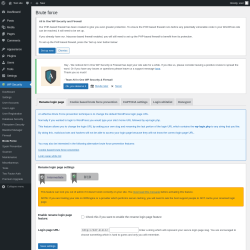 Page screenshot: WP Security &rarr; Brute Force