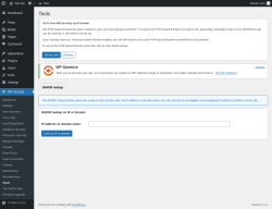 Page screenshot: WP Security &rarr; Tools