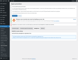 Page screenshot: WP Security &rarr; Spam Prevention &rarr; BuddyPress
