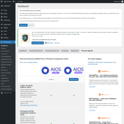 Page screenshot: WP Security &rarr; Premium Upgrade