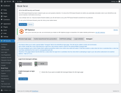 Page screenshot: WP Security &rarr; Brute Force &rarr; Honeypot