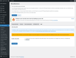 Page screenshot: WP Security &rarr; Miscellaneous &rarr; Salt
