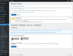 Page screenshot: WP Security &rarr; Filesystem Security &rarr; WP file access
