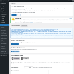 Page screenshot: WP Security &rarr; Scanner