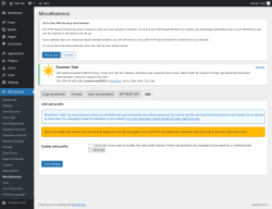 Page screenshot: WP Security &rarr; Miscellaneous &rarr; Salt