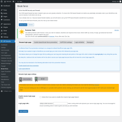 Page screenshot: WP Security &rarr; Brute Force