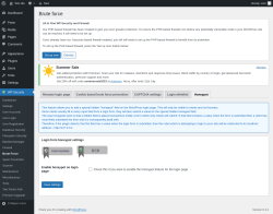 Page screenshot: WP Security &rarr; Brute Force &rarr; Honeypot