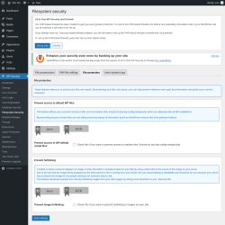 Page screenshot: WP Security &rarr; Filesystem Security &rarr; File protection