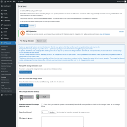 Page screenshot: WP Security &rarr; Scanner