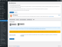 Page screenshot: WP Security &rarr; Miscellaneous &rarr; Salt