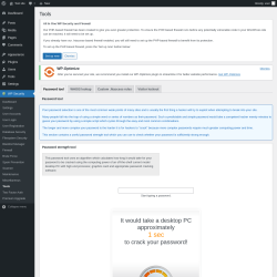 Page screenshot: WP Security &rarr; Tools